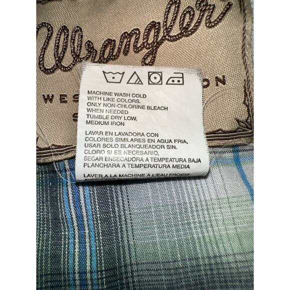 Wrangler | XXL | Pearl Snap Plaid Short Sleeve Shirt cowboy rancher western - Picture 4 of 5
